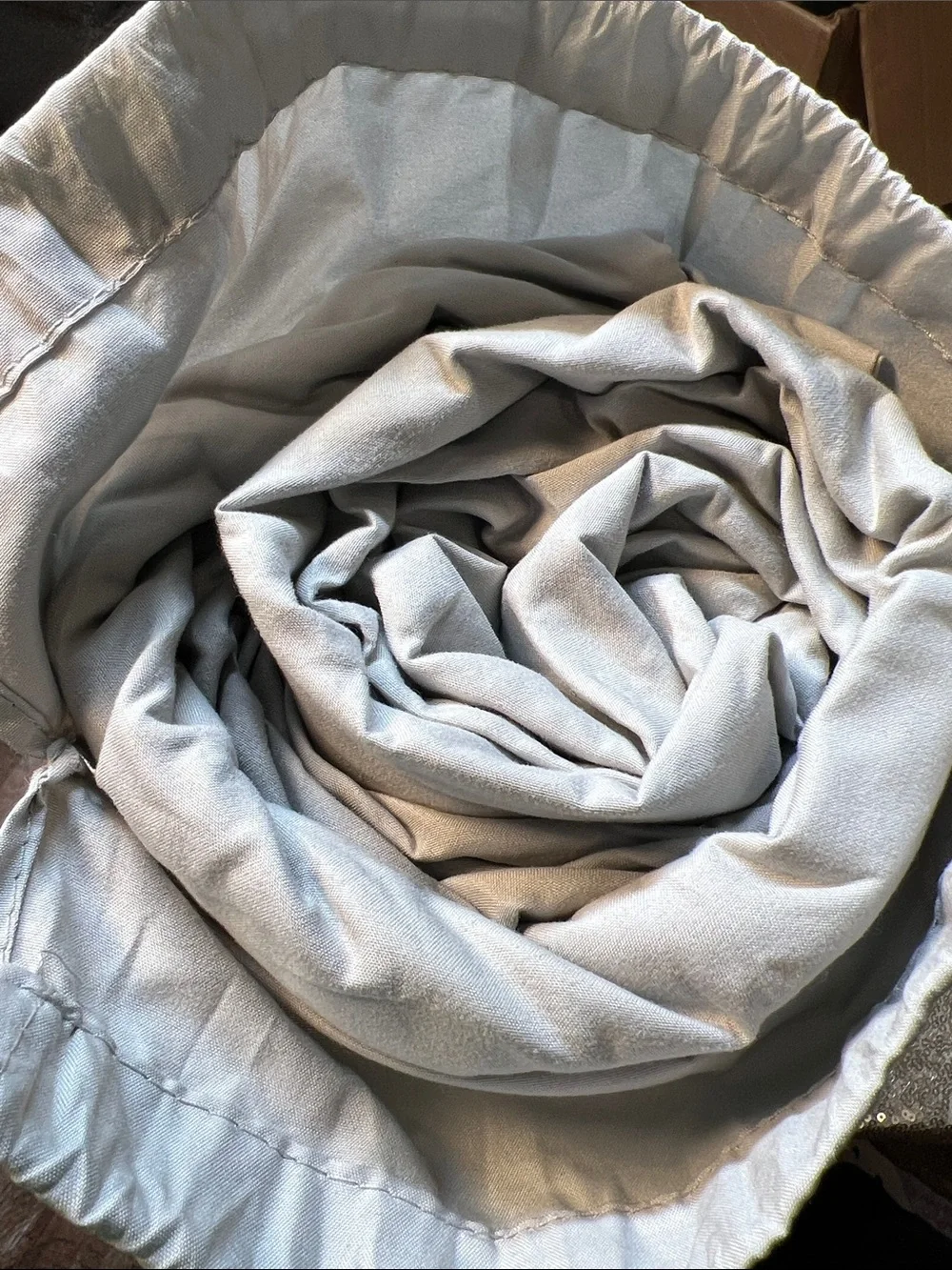 Full & Queen Microfiber Duvet Cover Set - Light grey